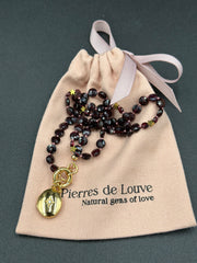 Collier Give me love en grenat Hope & Memories