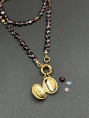 Collier Give me love en grenat Hope & Memories