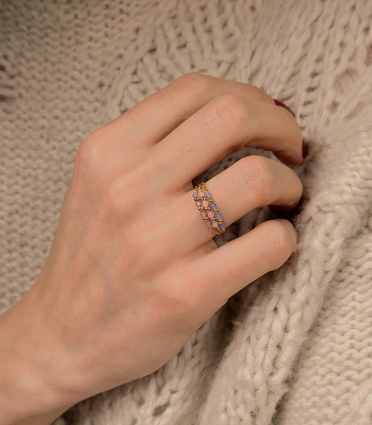 Bague en aigue-marine