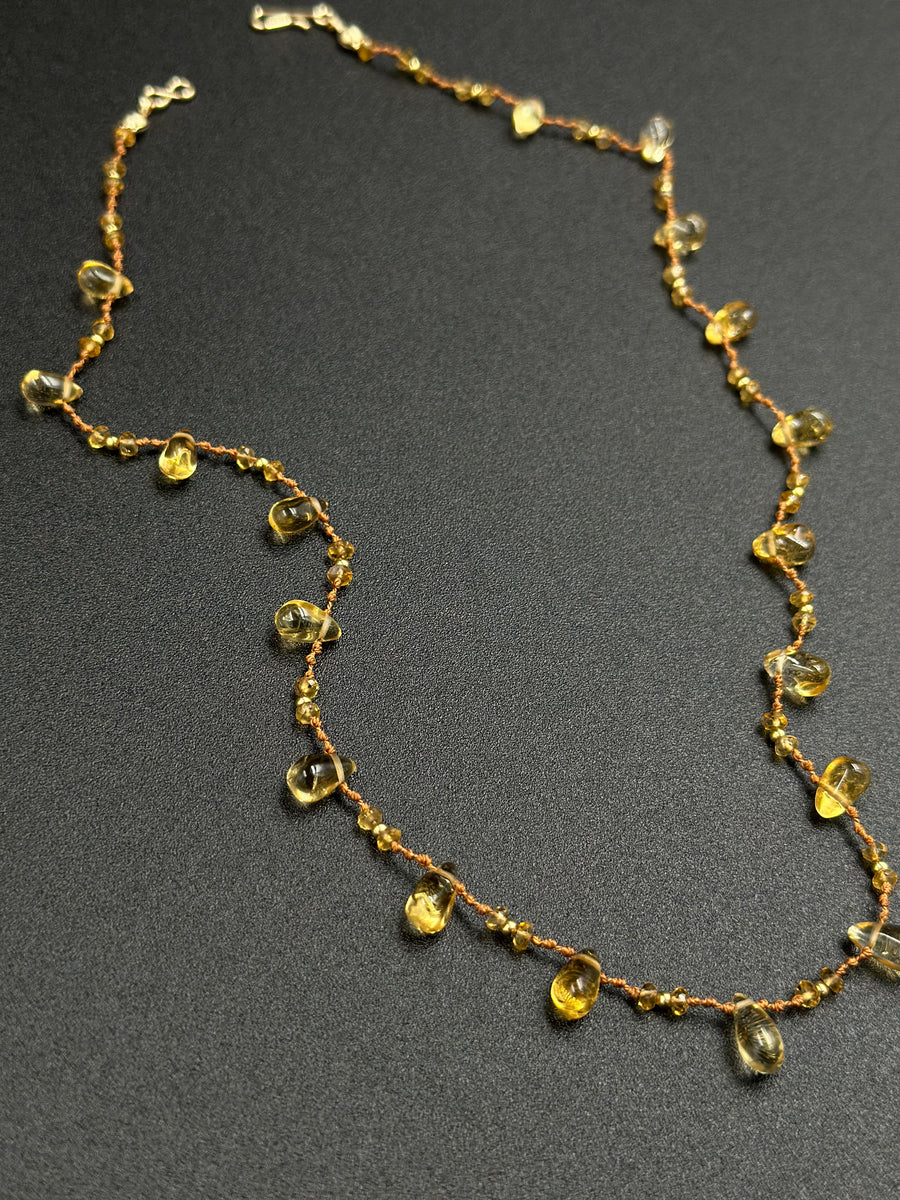 Collier Hello joy en citrine