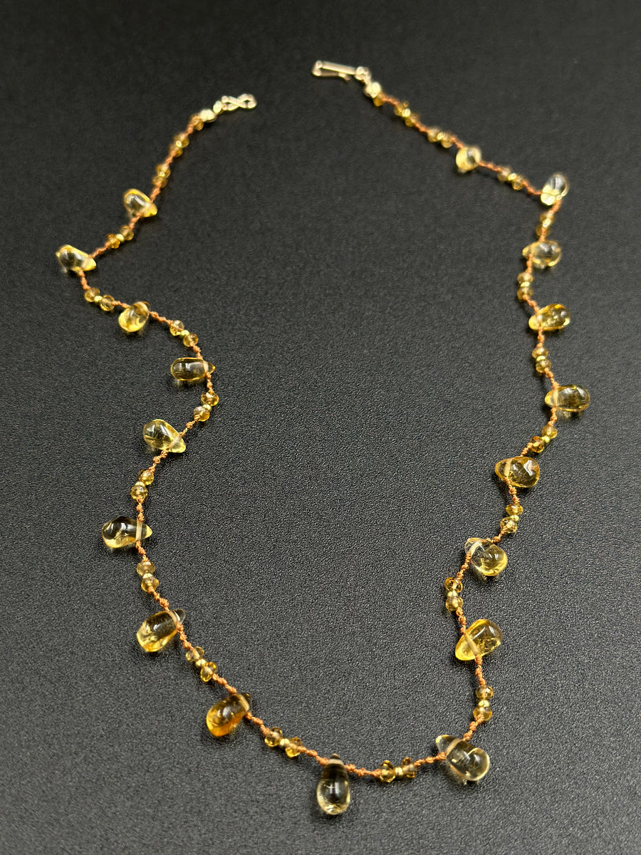 Collier Hello joy en citrine