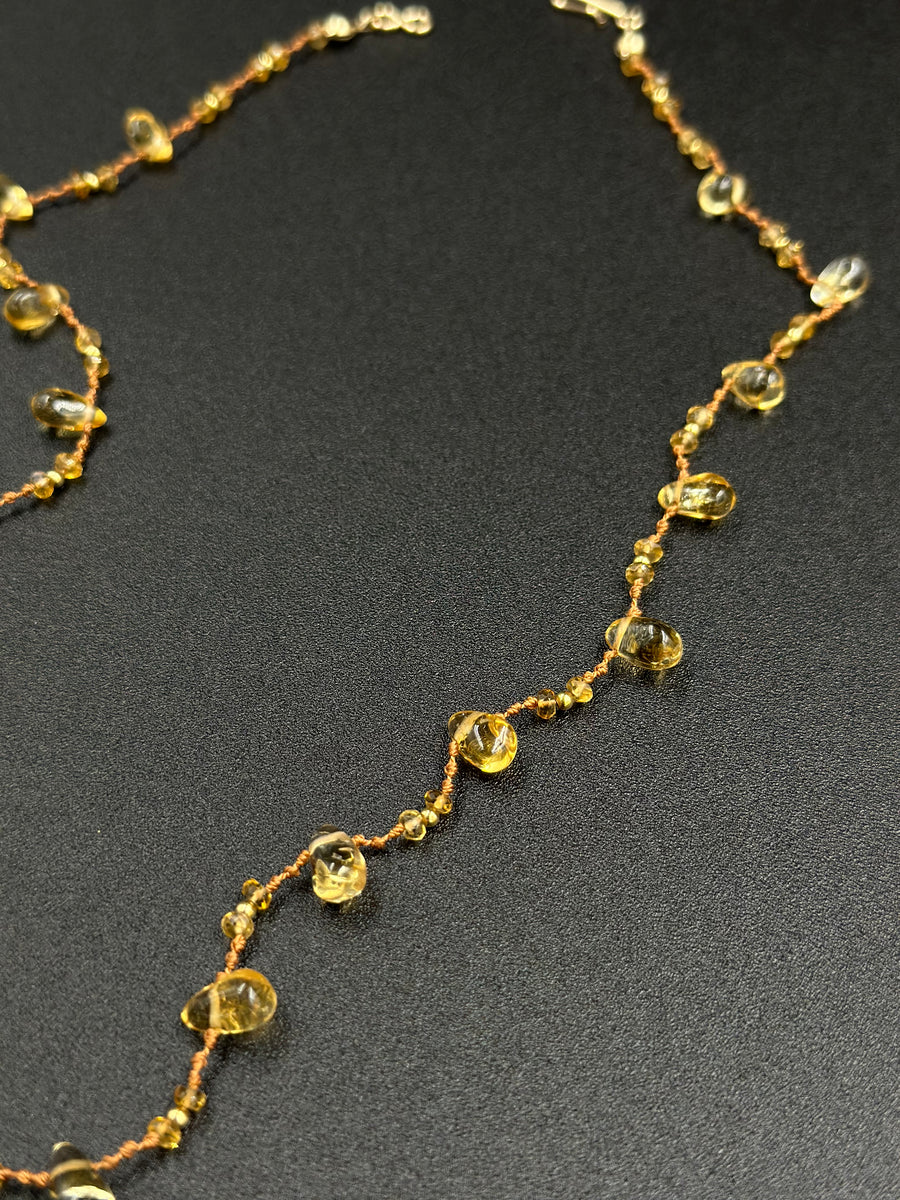 Collier Hello joy en citrine
