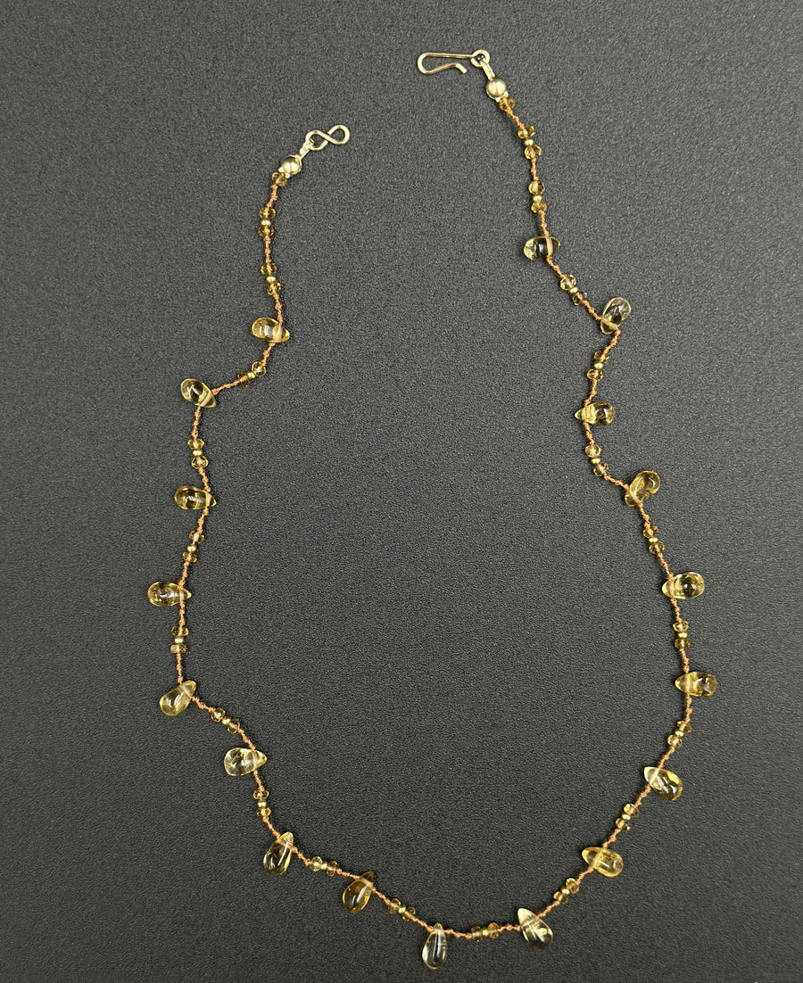 Collier Hello joy en citrine
