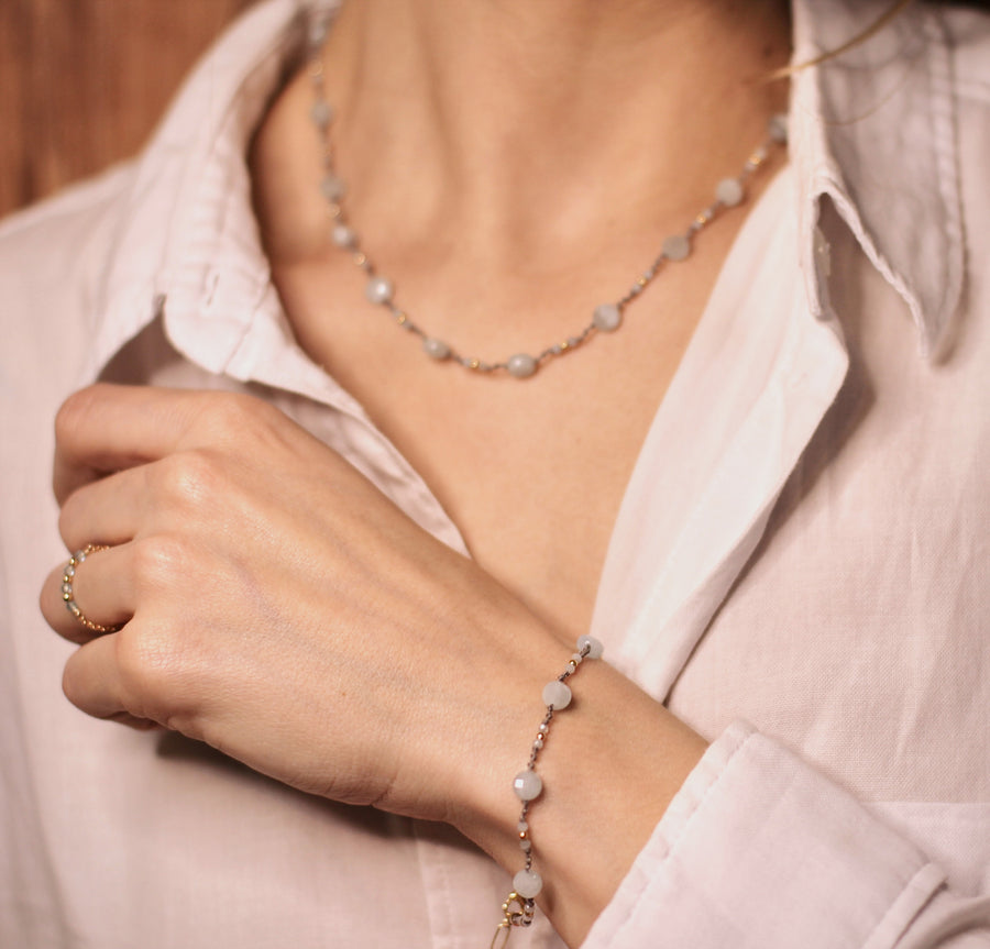 Bracelet Tender blue en aigue-marine