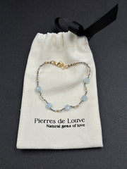 Bracelet Tender blue en aigue-marine