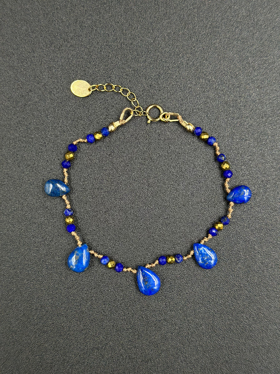Bracelet Blue gold en lapis-lazuli