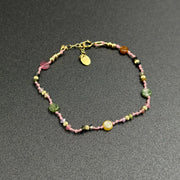 Bracelet Colors of trust en tourmaline multicolore