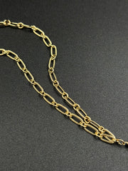 Collier améthyste et chaîne plaqué or