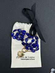 Collier long Heart to heart en lapis-lazuli